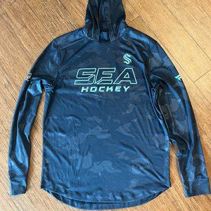 Seattle Kraken Authentic Pro Locker Room Camo Pullover Hoodie